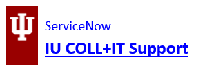 ServiceNow-IU COLL+IT Support